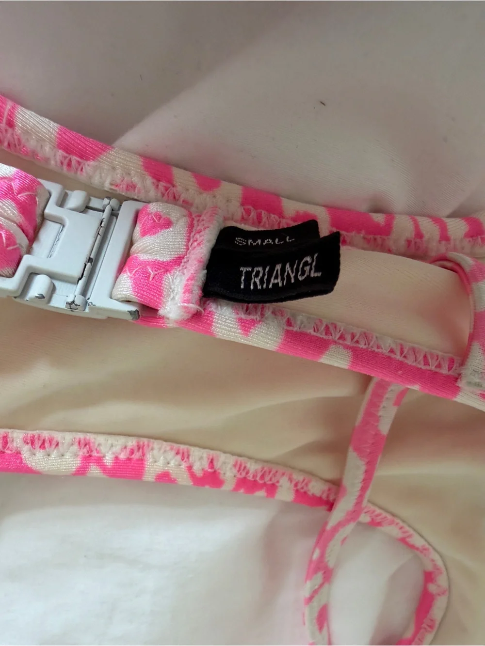 triangl swimwear Hot Pink Leopard Print Bikini